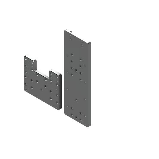 A 3D model of a tram plate and z plate for the PrintNC v4